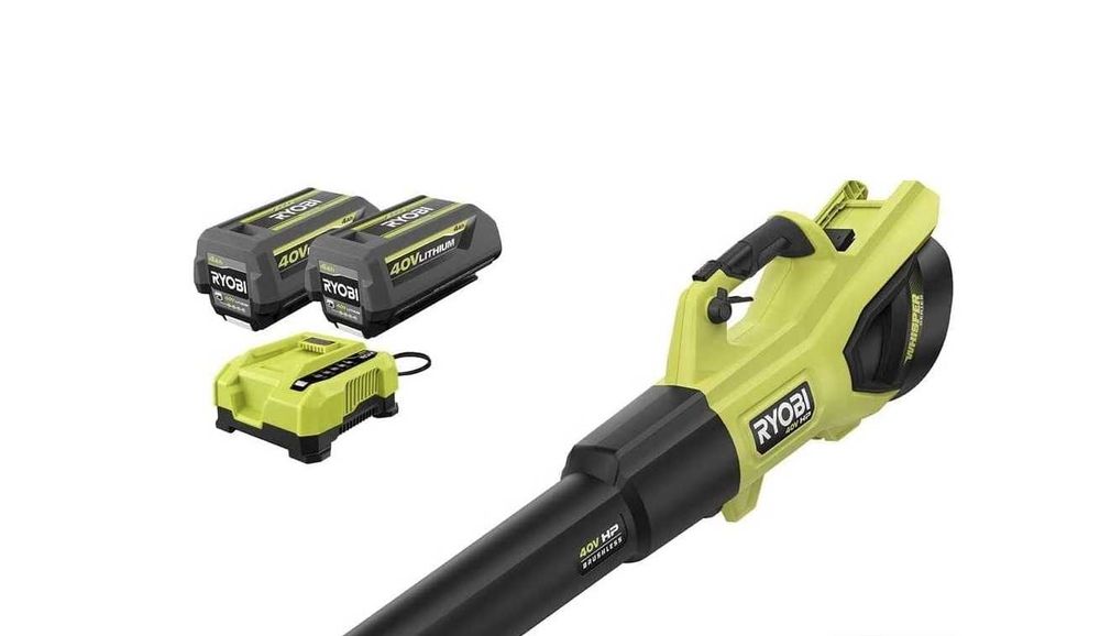 RYOBI RY404100 Dmuchawa Akumulatorowa 40V HP Brushless Whisper 730 CFM 190 MPH 305km/h 2x4.0Ah OUTLET!