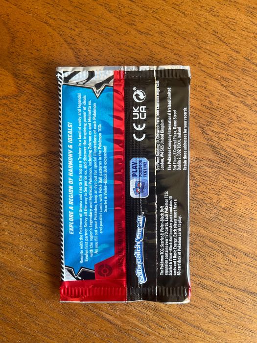 Pokémon “Black Bolt” Booster packs