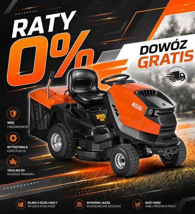 Oleo-Mac OM 92/16 KH EXCLUSIVE – Traktorek Ogrodowy 16 KM | 92 cm