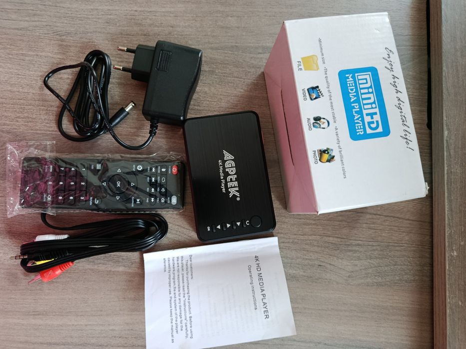 Мультимедійний плеєр, 4K 30hz HDMI мультимедійний плеєр для телевізора з виходом HDMI/AV/VGA