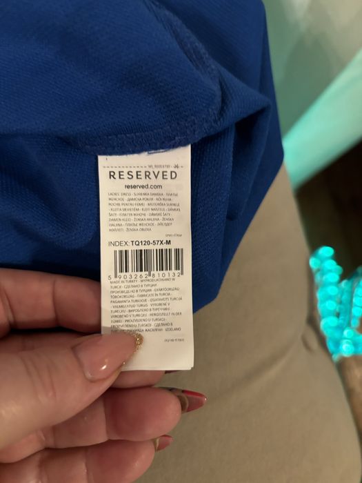 Sukienka modrakowa Reserved M