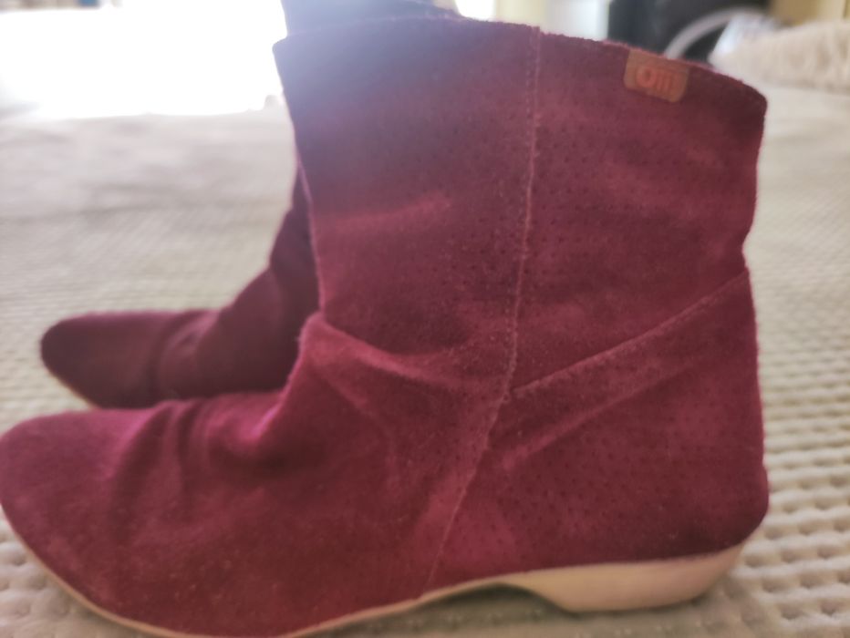 Botins Slouchy Camurça