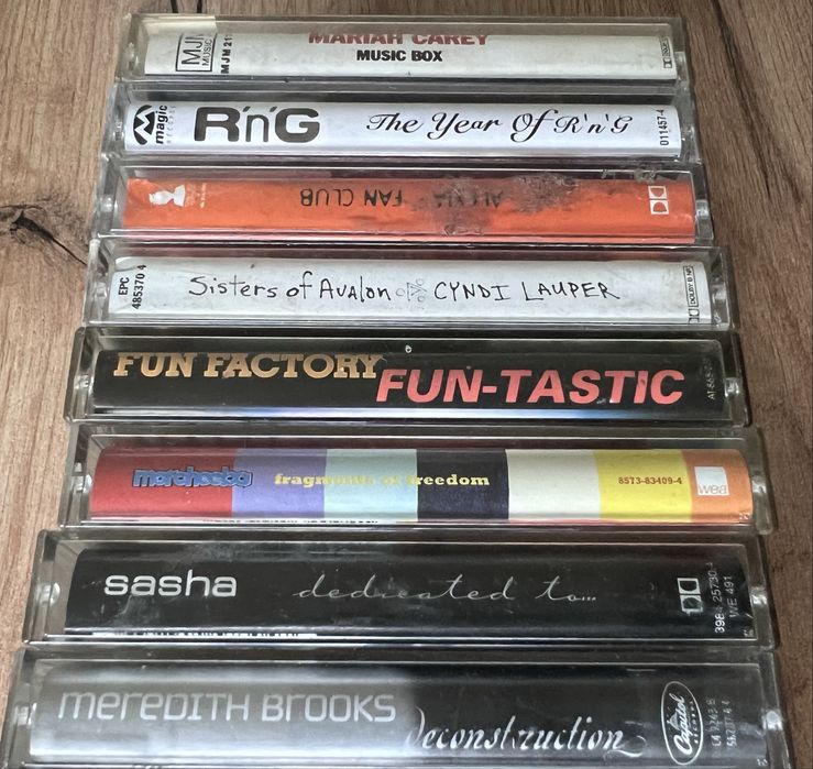 Modern Talking, Fun Factory, Alexia, Sasha, Mariah Carey kasety MC