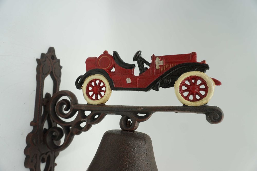 PIĘKNY ŻELIWNY dzwon dzwonek samochód