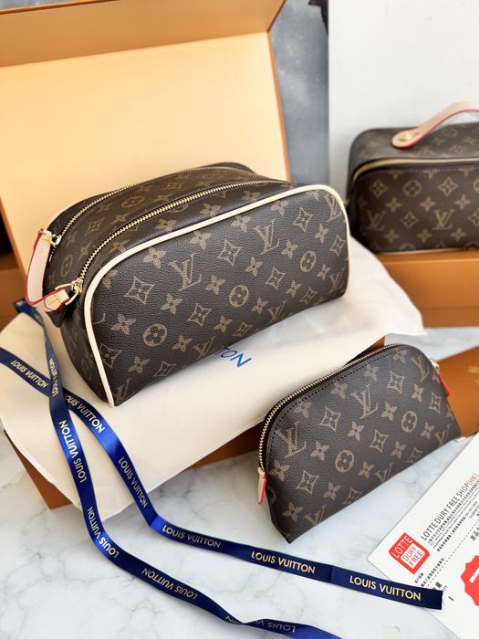 Косметичка Louis Vuitton Cosmetic, луі вітон коричнева, жіноча косметичка, органайзер