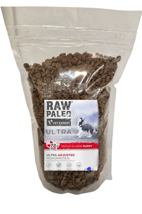Raw Paleo Ultra Medium &Large Puppy Beef 4kg wołowina