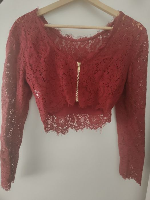 Top koronowy bordo