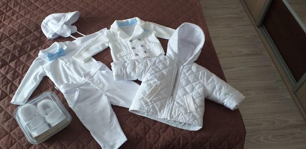Ubranie na chrzest  dla chłopca 62