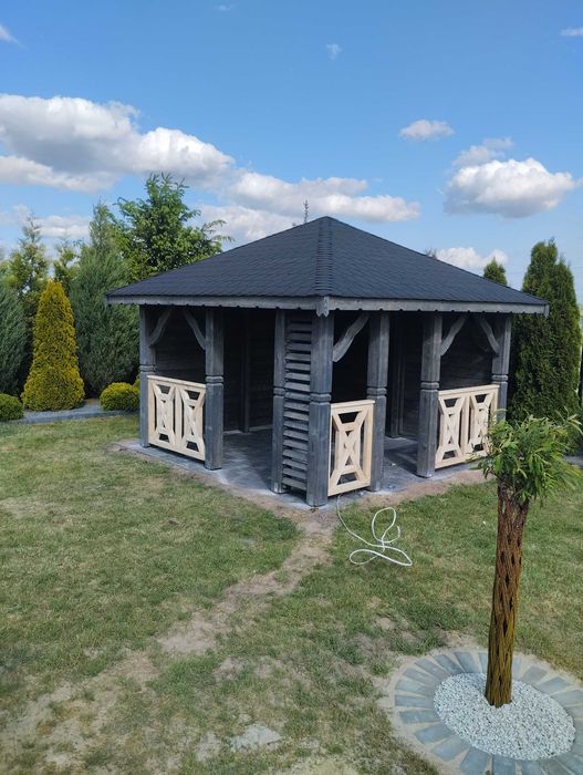 Altana ogrodowa z drewna  klejonego 3,5 X3,5m