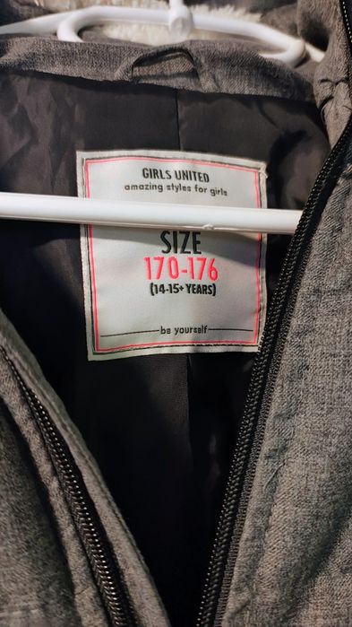 Kurtka zimowa r164 dla dziewczynki