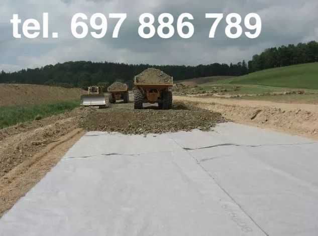 Geowłóknina drogowa FVAT - WYPRZEDAŻ szer.do 6 metrów - DOSTAWA 24H