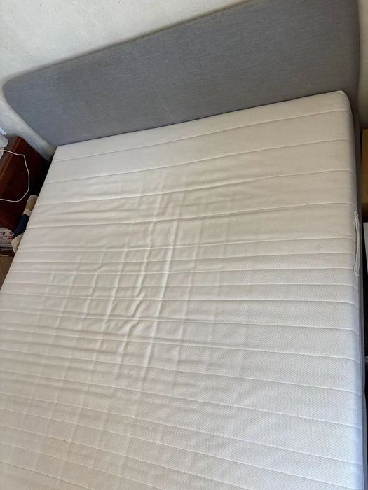 Łóżko Ikea slattum 140x200 + materac