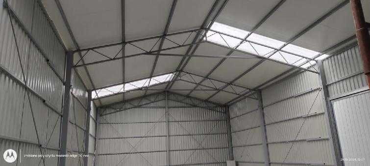 KONSTRUKCJA WIATA OCYNK 6m x 6,5m Garaż Magazyn Hala Rolna