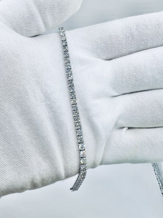 Золотий браслет з діамантами 4.95 карат. Виробництво Сова. Бриллианты.