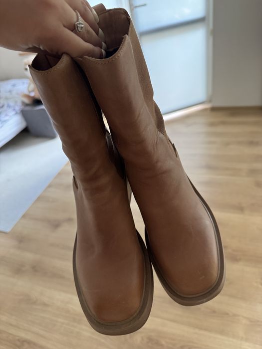 Skórzane buty Wojas