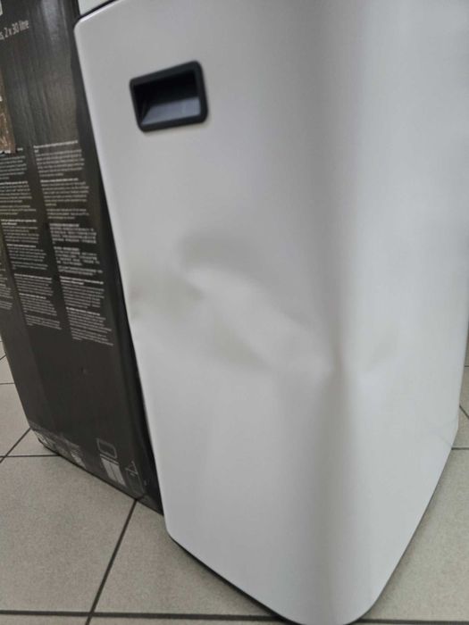 Duży Podwójny Biały Kosz Na Odpady Brabantia Bo Touch -2 x 30L Wada