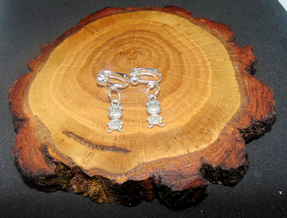 Metalowe żaby klipsy