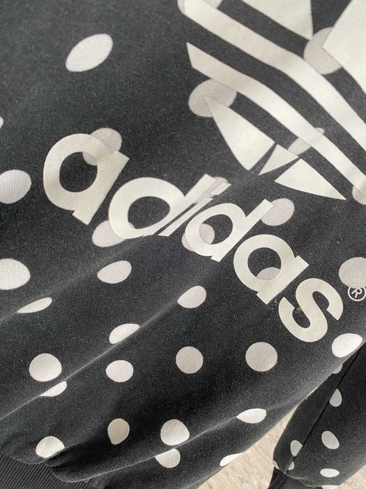 Adidas bluza viral kropki groszki grochy black