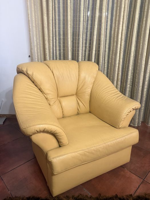 Vendo sofa sala em pele
