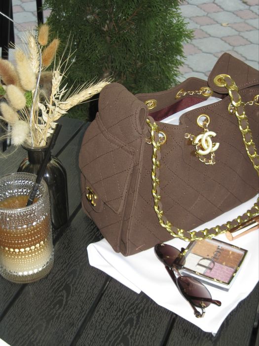 Жіноча сумка з натуральної замші Chanel Шанель