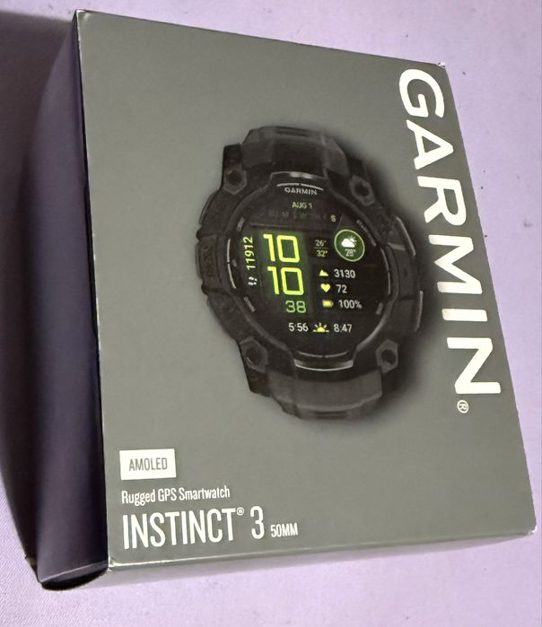 Garmin Instinct 3 AMOLED 50mm GPS Czarny