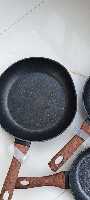 Zestaw Patelni 3 Elemnetowy  Berlinger Haus Ebony Rosewood granitowe