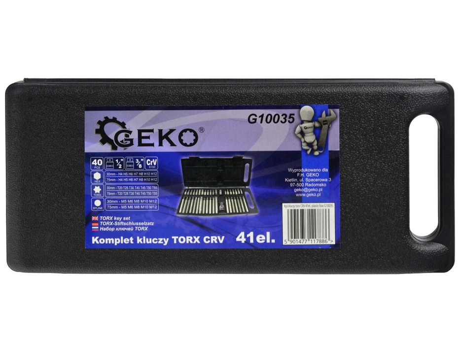 Профессиональный набор бит Geko G10035 Torx 40 шт