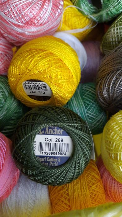 Linha Ancora Perlé 8 - Pearl Cotton 8 - Lotes 10 linhas