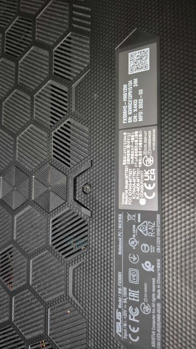 Komputer (laptop) ASUS TUF Gaming FX506HE-HN0112W – USZKODZONY