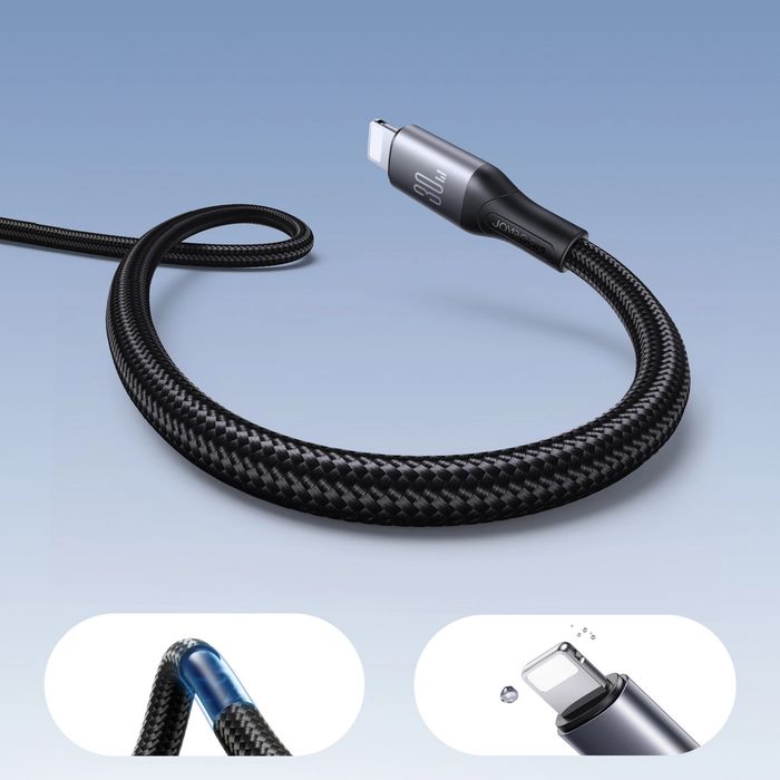 Kabel Joyroom S-A28 Flash Series 30W USB-C - Lightning 2m - czarny