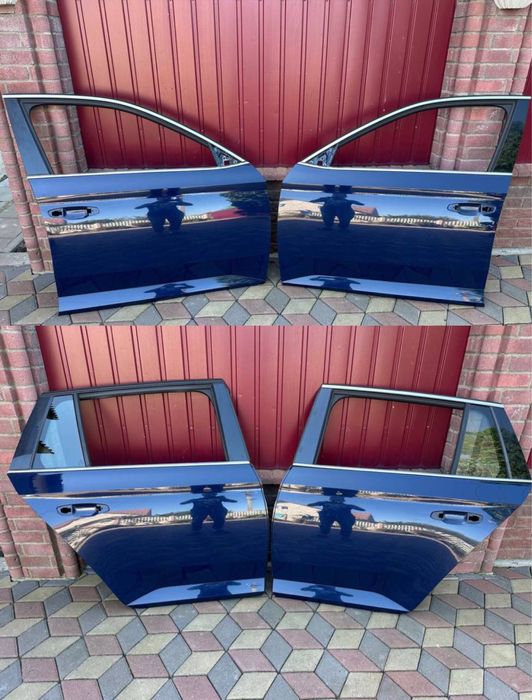 Двері Дверка Skoda Superb 3 Універсал Синя LA5F Рідна фарба