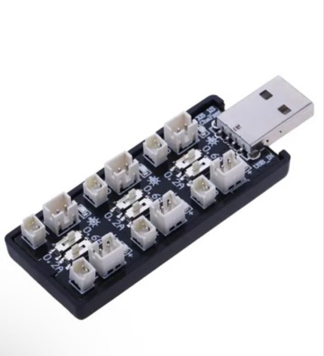 Зарядний пристрій на 6 каналів USB для LiPo, LiHv акумуляторів, 3.8В 1S