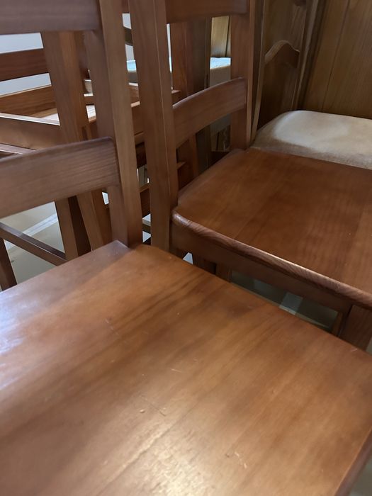 Conjunto 4 cadeiras madeira maciça