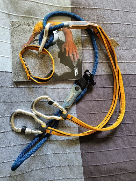 Lonża Via Ferrata Petzl Zyper Y podwójna z absorberem