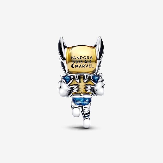 Conta Marvel Wolverine Pandora em Prata de Lei 925 Nova