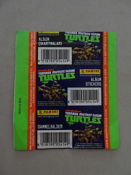 Carteira de cromos fechada Teenage Mutant Ninja Turtles - Panini