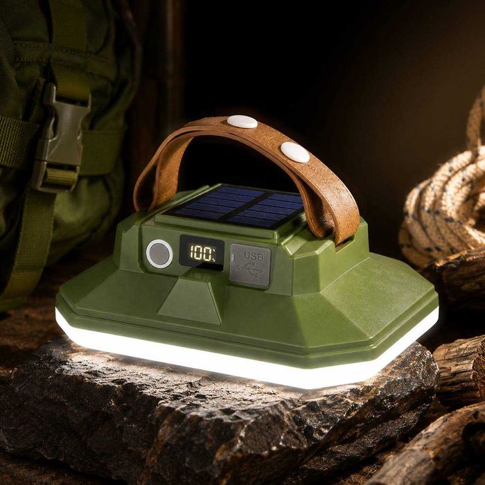 Ліхтар туристичний JK-06 зі знімним повербанком, LED-освітленням, USB-зарядкою, акумуляторний кемпінговий ліхтар
