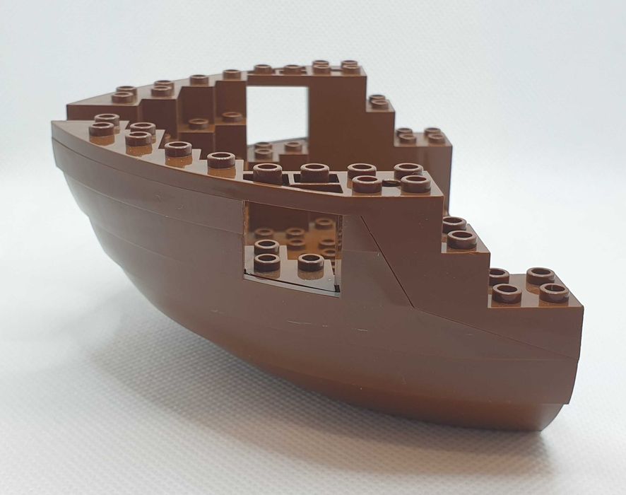 Lego 2556c03 kadłub statku 12x16x5 1/3 brązowy OLD Pirates