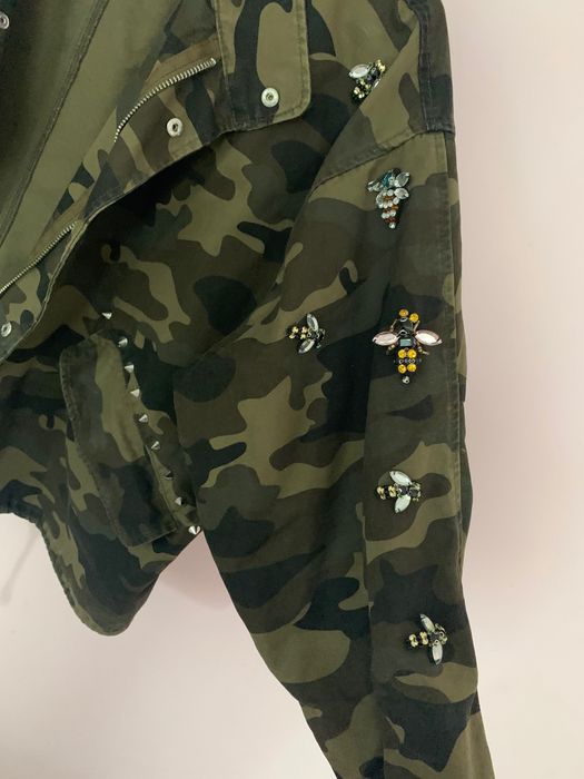 H&M kurtka bluza moro naszywki