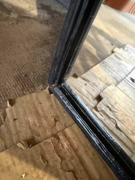 Lustro industrialne okno żeliwne loft industrial