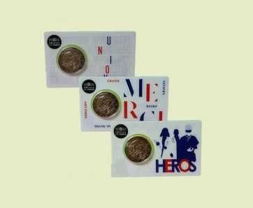 França Moedas Comemorativas de 2 euros ou 2,00 UNC