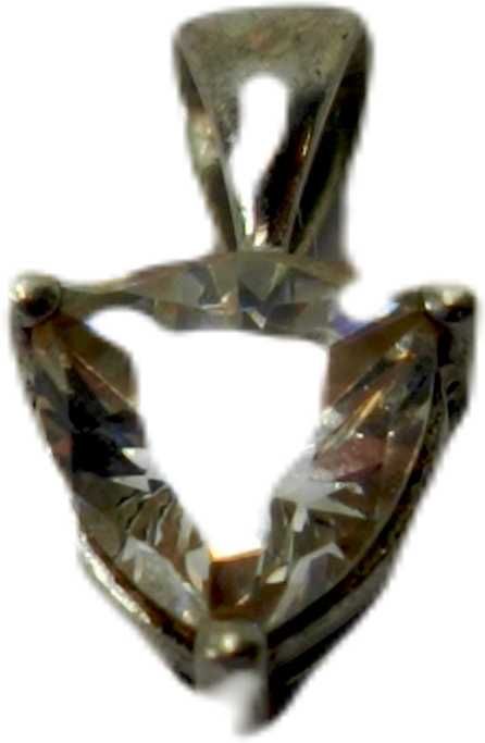 Srebrna zawieszka z kamyczkiem