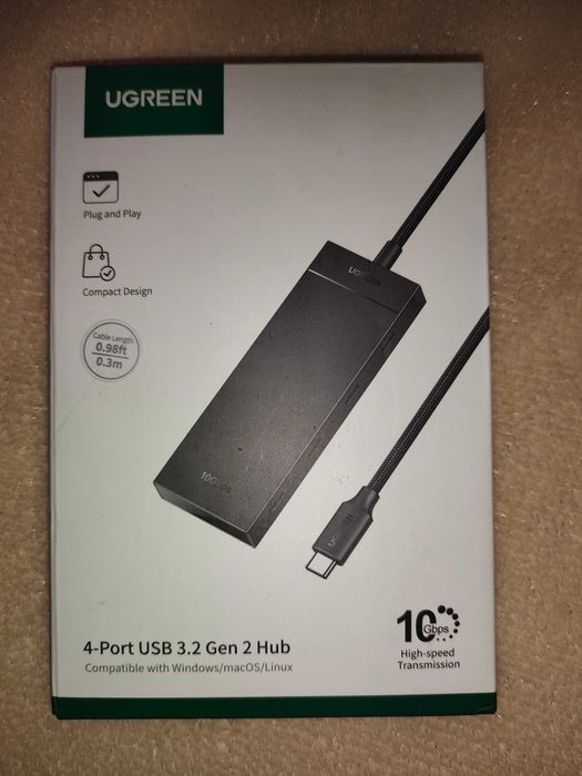 Концентратор USB Type C Ugreen CM806. Хаб угрін.