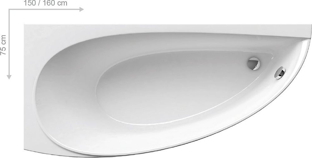 Новая акриловая ванна Ravak AVOCADO. договорная.