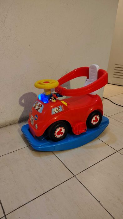 Andador 4 em 1 Com Luzes e Som Mickey