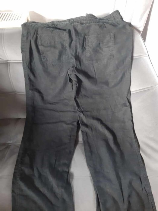 Spodnie lniane damskie