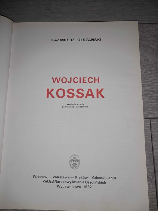Książka Wojciech Kossak 1982