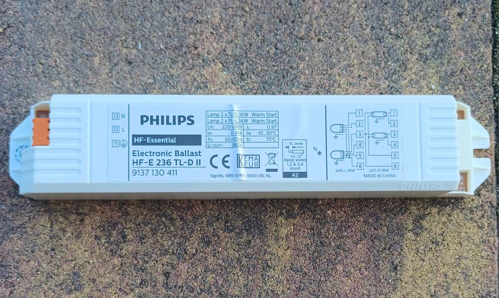 Statecznik do świetlówek HF-E II 236 TL-D 220-240V 50/60Hz PHILIPS