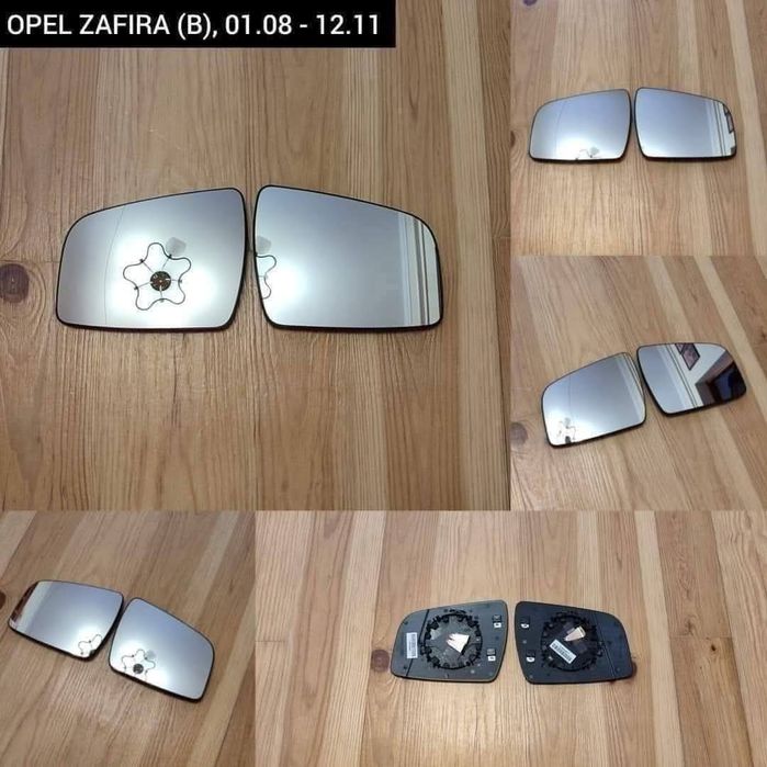 Вкладиш Дзеркальний Елемент Opel ZafiraB,ZafiraA,AstraH,VectraC,Insignia Zafira C Astra J Astra G Дзеркало  Vivaro Renault Trafic Scenic Megane Zoe