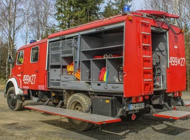 Straż, strażacki, pożarniczy, Mercedes 4x4